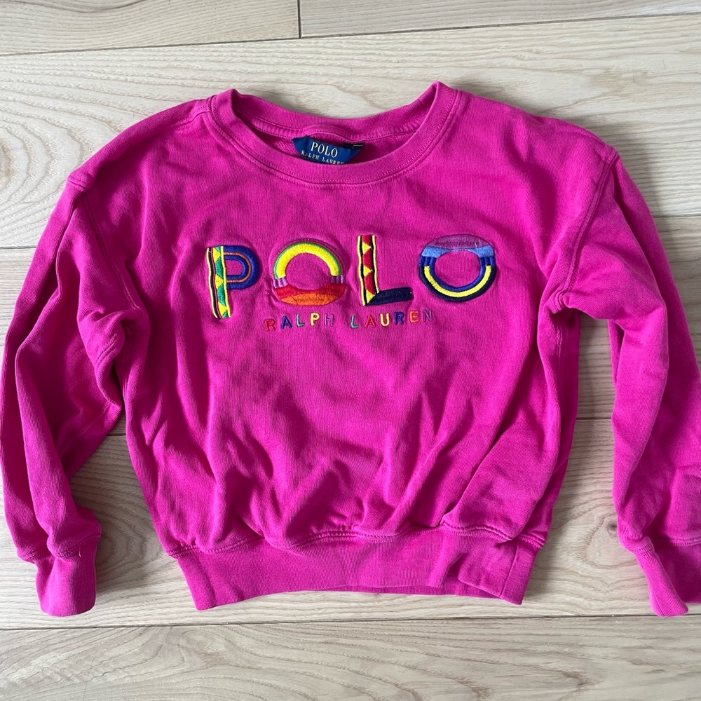 Ralph Lauren Kids Vibrant Pink Sweatshirt